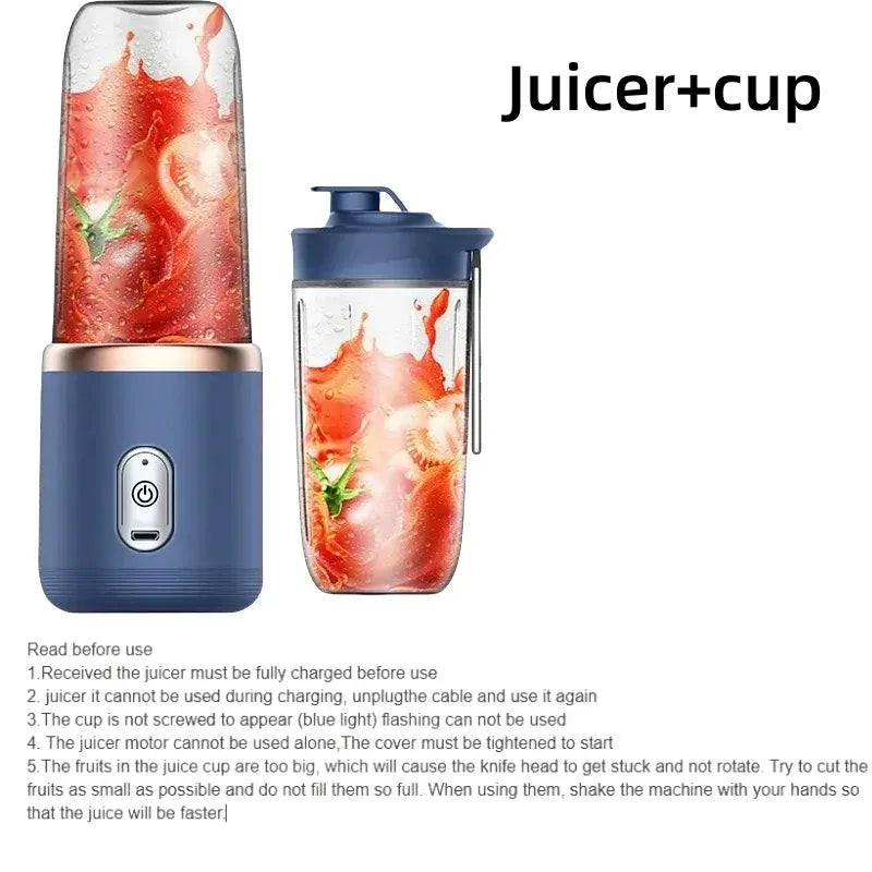 Portable USB Mini Blender Electric Travel Juicer Cup For Smoothie